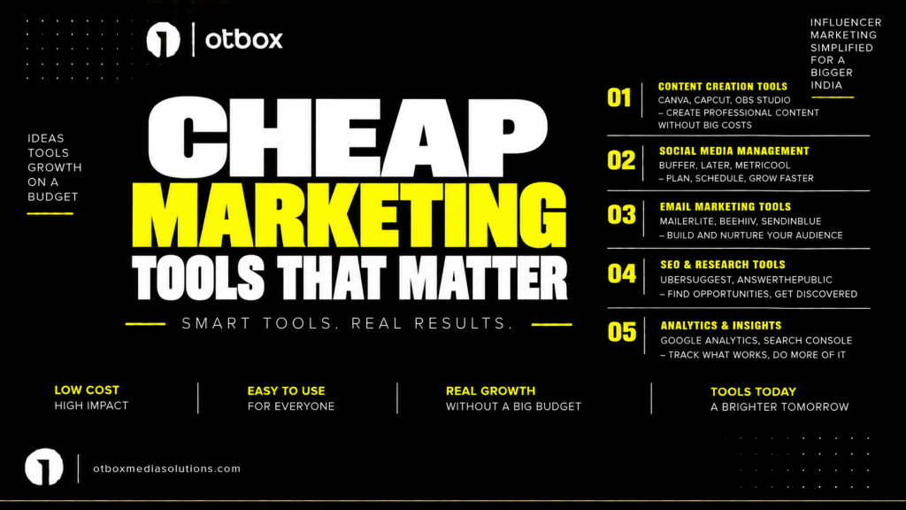 Cheap Marketing Tools That Matter
