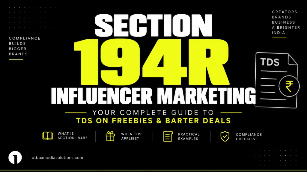 Section 194R Influencer Marketing: Your Complete Guide to TDS on Freebies & Barter Deals